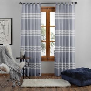 SOLD! Ugg Riley Denim Stripe Window Curtain Panel